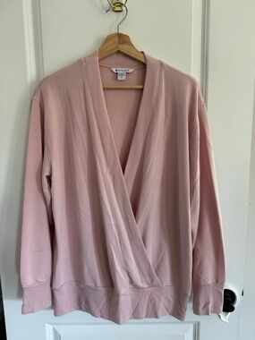 Athleta Women's Blush Pink Wrap V-Neck Sweater